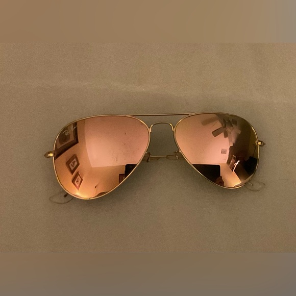 Authentic Ray-Ban Aviator Collector Bundle (2) Gold Frames Brown & Rose W/ Case - Picture 8 of 16